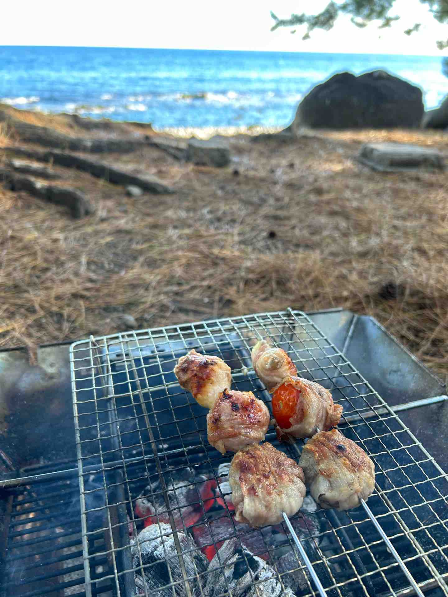 美濃焼】串匠~織部(おりべ)~ 串物を炭焼き 七輪/魚/肉/野菜