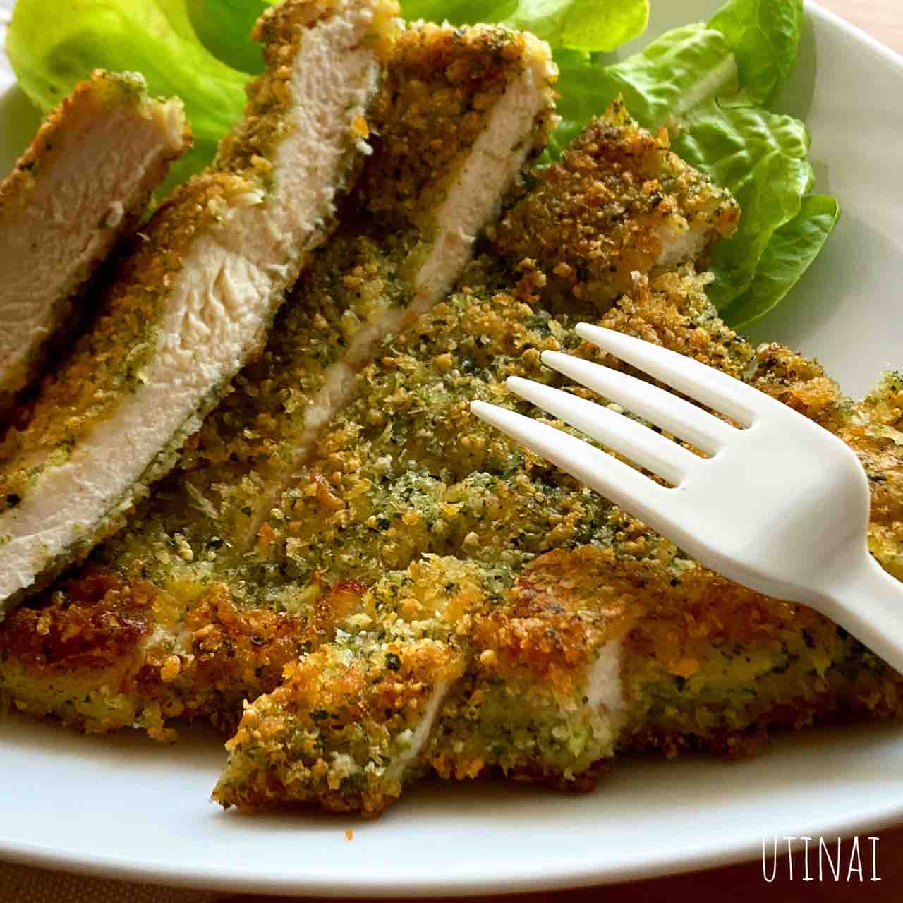 パサつかない胸肉部 海苔チーカツレツ 簡単 楽うま すぐでき 胸肉 パサつかない カツレツ チーズ 青のり おうちごはん うち ほんとにないので
