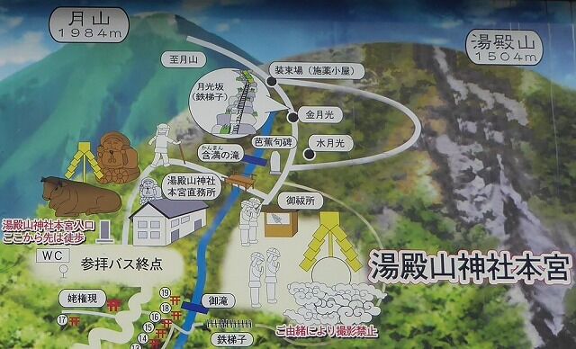 湯殿山神社本宮 : くぐる鳥居は鬼ばかり