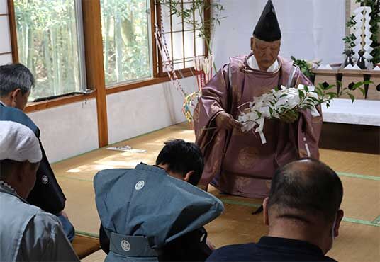 射手宿お祓い