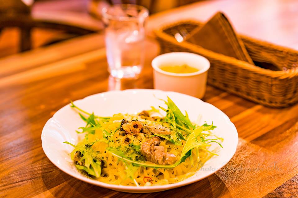 加茂湖牡蠣のパスタ