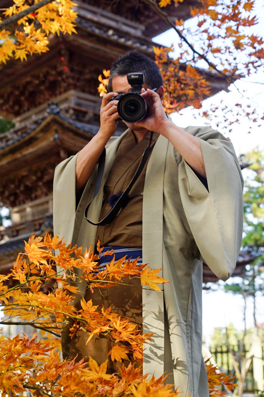 妙宣寺着物でフォトウォーク佐渡６