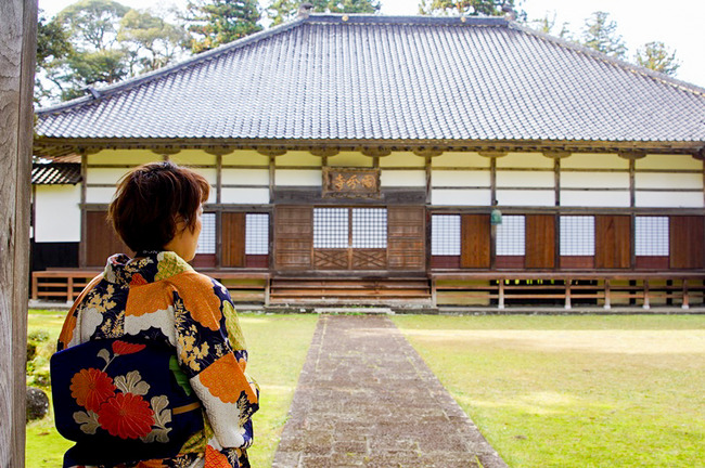 国分寺着物でフォトウォーク佐渡5