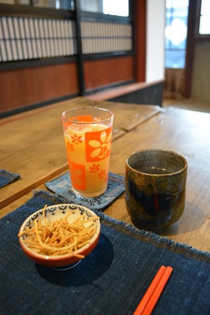 佐渡蕎麦もぜむ茂左衛門MOZEM西三川林檎ジュース佐渡番茶