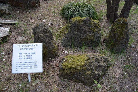 佐渡博物館岩石園ハイアロクラスタイト