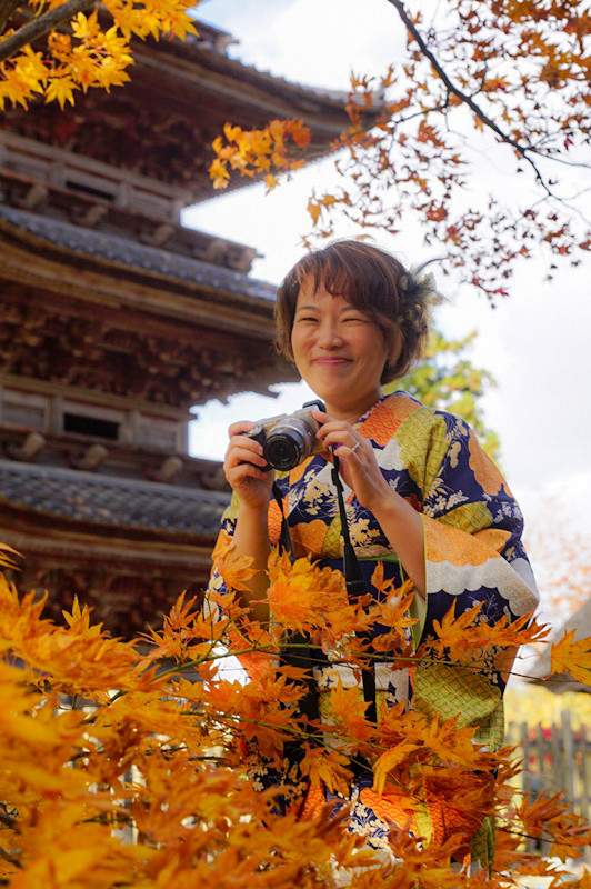妙宣寺着物でフォトウォーク佐渡5