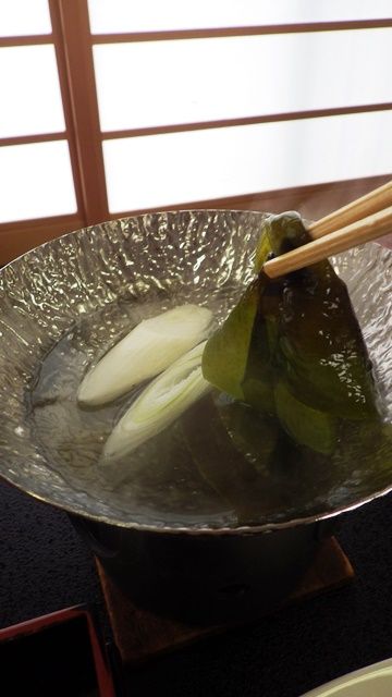 佐渡きらく朝ごはんワカメしゃぶしゃぶ