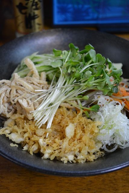 佐渡とみそば冷やしたたぬき