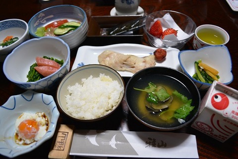 佐渡雅山荘朝食