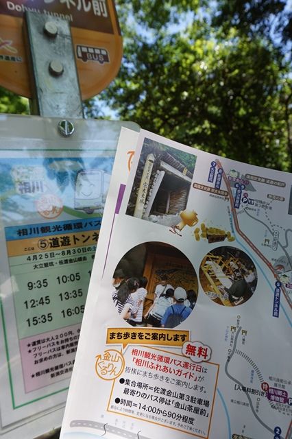 金山ぐるりん相川観光循環バス5道遊トンネル1