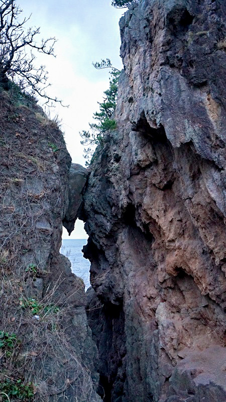 弁慶のはさみ岩２