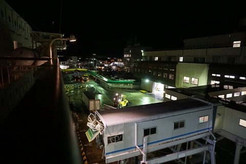 佐渡汽船ときわ丸からの両津