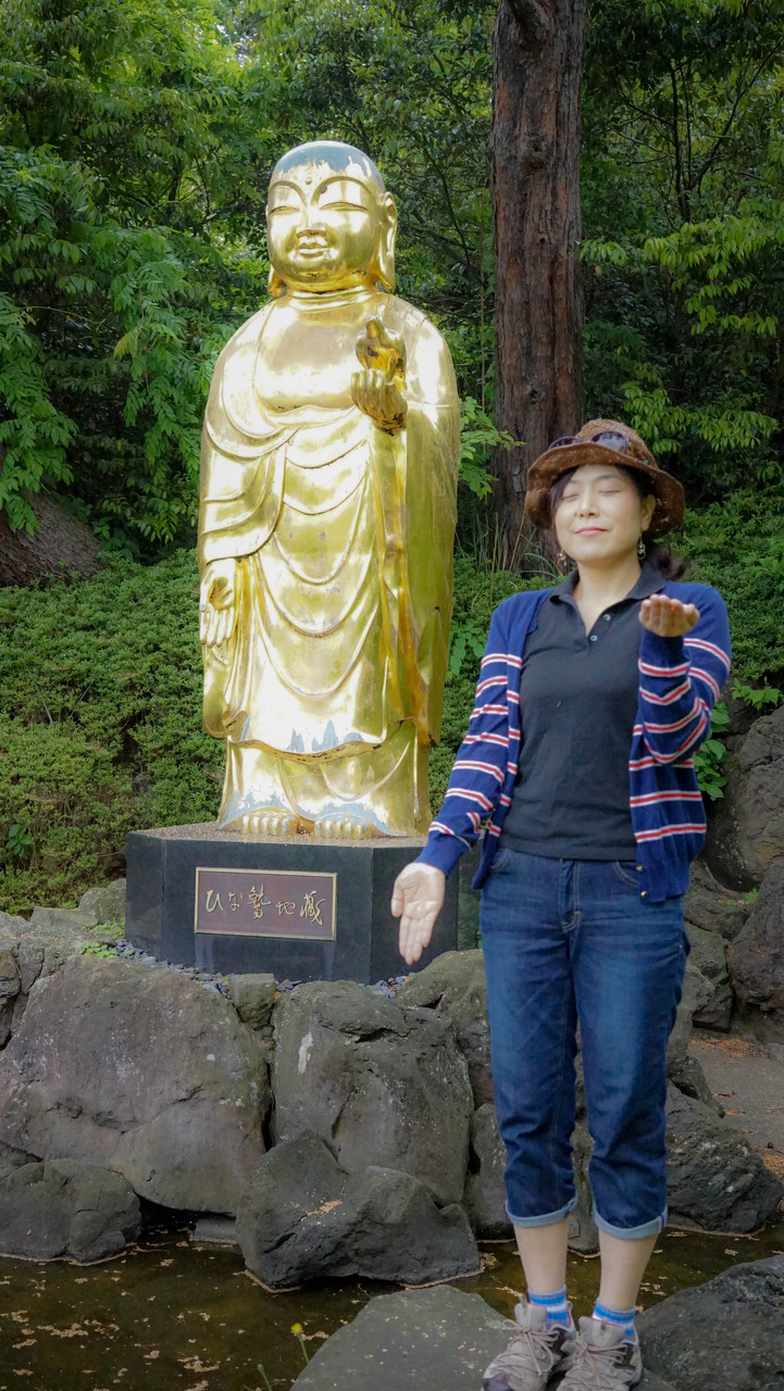 佐渡旅初出し】人間国宝 佐々木象堂作！黄金色のひな鷲地蔵