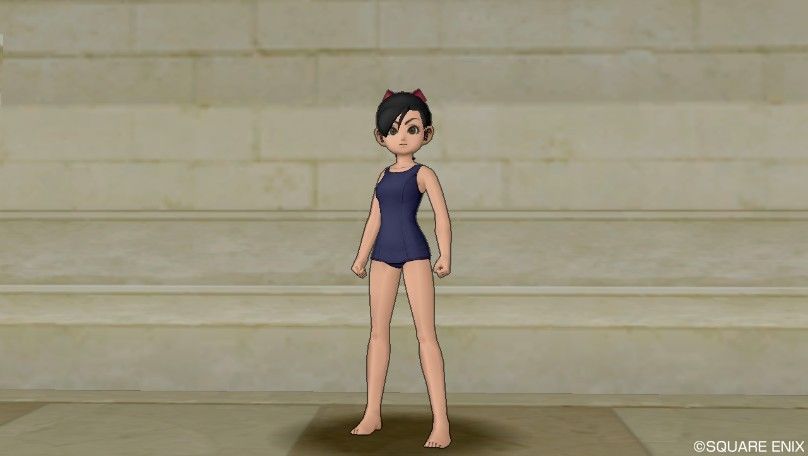 人間子供女ちゃんのスク水姿 これはやばい おまけのオガ子スク水もｗ アスフェルド学園報酬 さっちゃんねる Dqx
