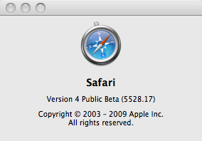 about Safari 4 beta SecurityUpdate
