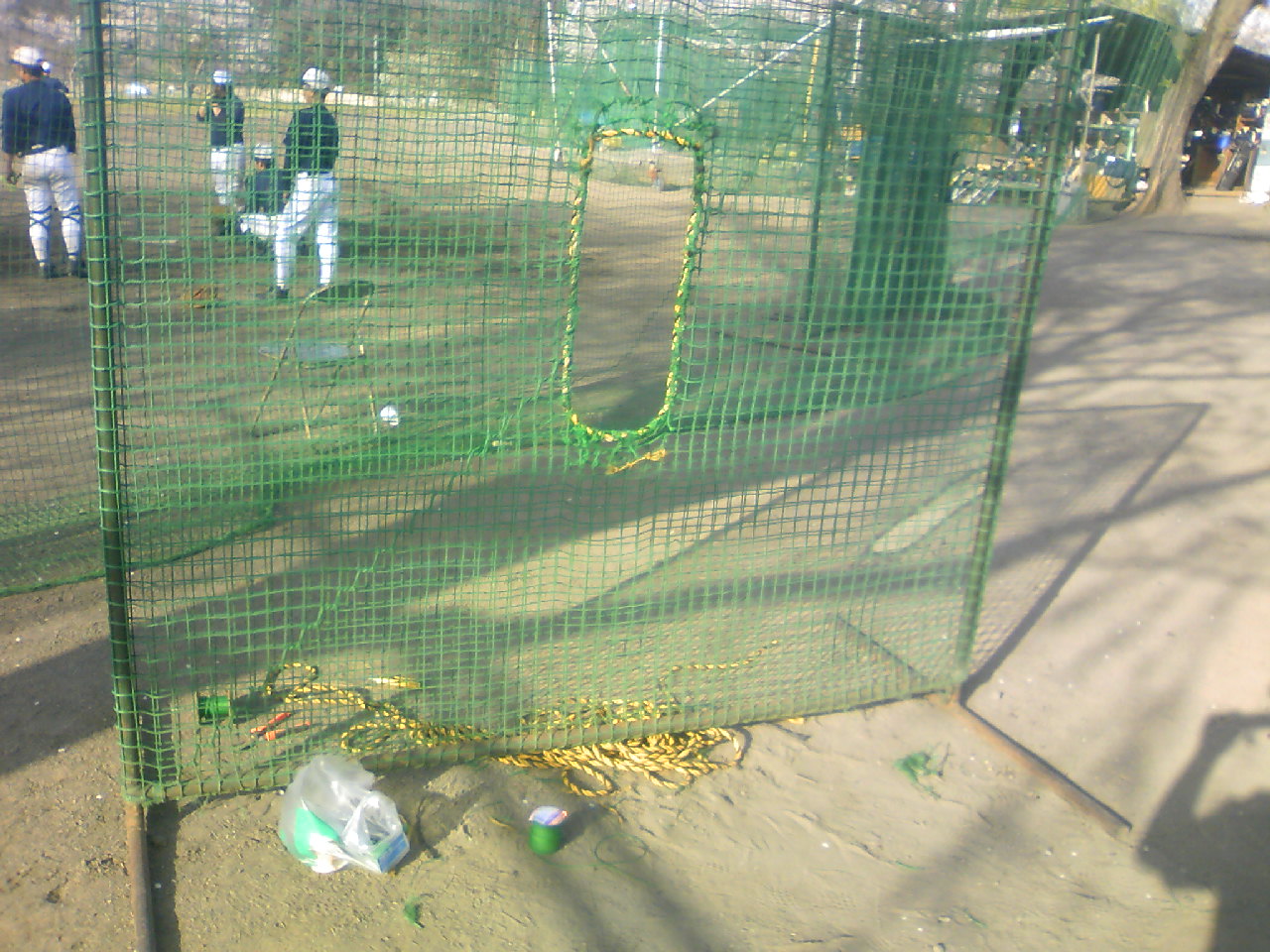 ネット補修しました 相模原南リトルシニア