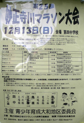 20091212妙正寺川マラソン大会