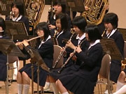 写真はどうやら北中野中学校吹奏楽部のメンバー