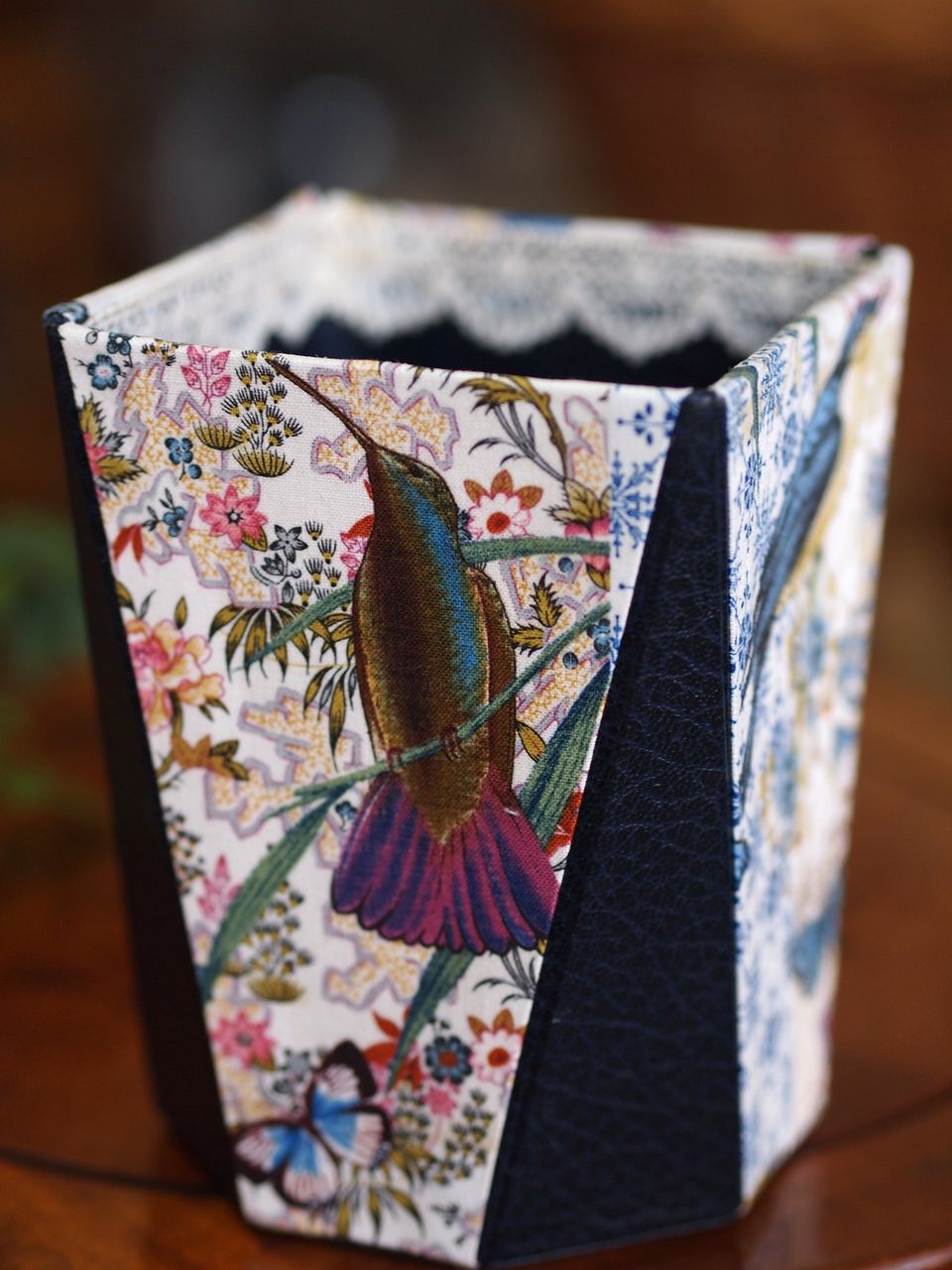 生徒さんの多面体の逆台形 プラス カルトナージュとアンティークと黒柴な日々