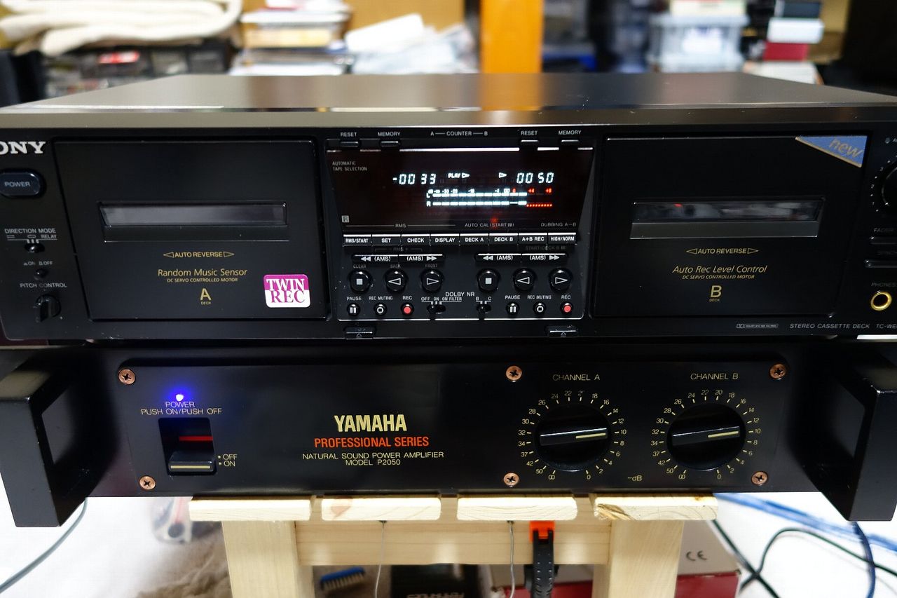 【動作OK！！】ダブルカセットデッキ　SONY　ソニー　TC-WE675 動作OK！！】ダブルカセットデッキ SONY ソニー TC-WE675 動作OK