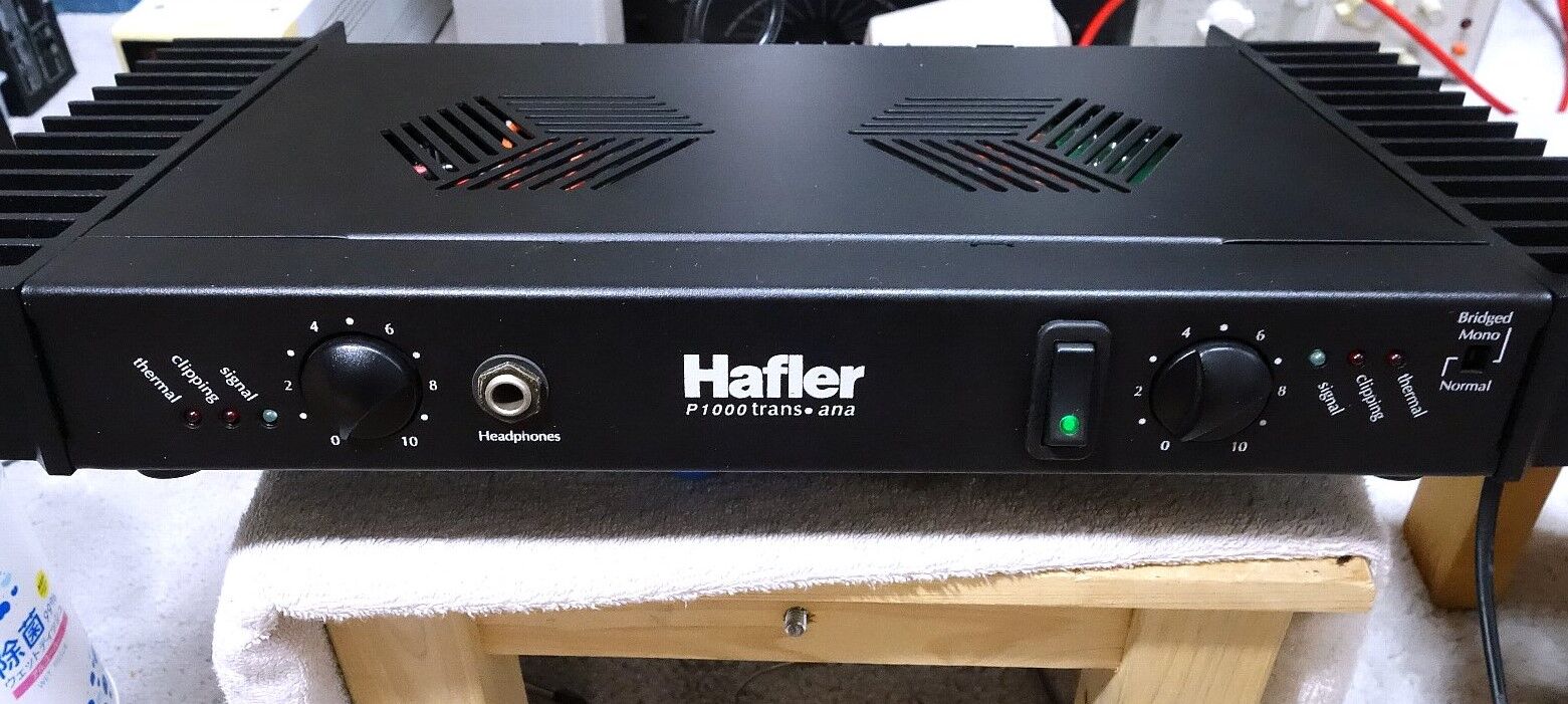 稀少 パワーアンプHafler P-1000 ジャンク 取説付き-