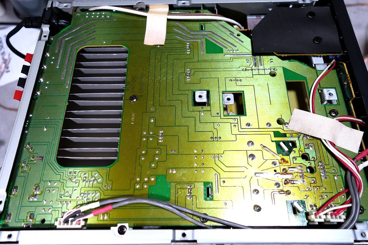 YAMAHA A100a ジャンクの内部探索 : アンプジャンカーのblog YAMAHA A100a ジャンクの内部探索 : アンプジャンカーのblog