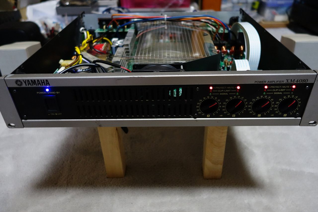 YAMAHA XM4080 ジャンクのメインボードの修正 : アンプジャンカーのblog