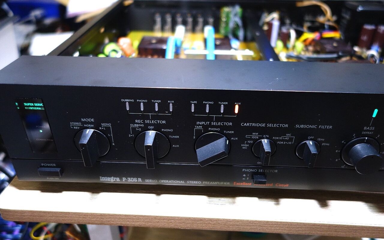 ONKYO integra P-306R 通電確認しました : アンプジャンカーのblog