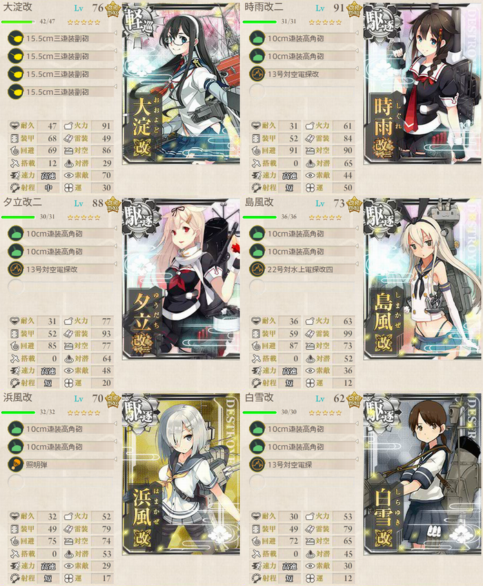 水雷戦隊 南西へ 編成と攻略 きままにoverclock