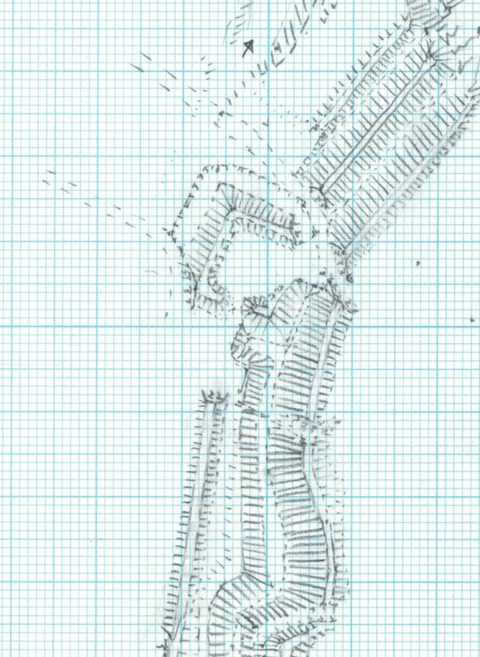 陸奥八乙女館 下図 「馬出」部分