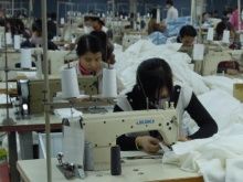 ベトナム北部シャツ工場