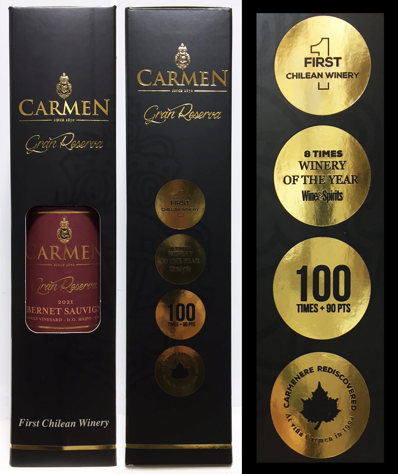 Viña Carmen Cabernet Sauvignon Gran Reserva 2021 : Red Red Wine 
