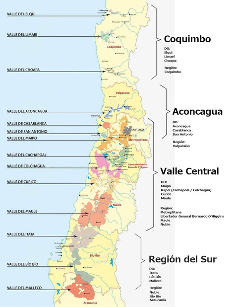 chile-Region-map