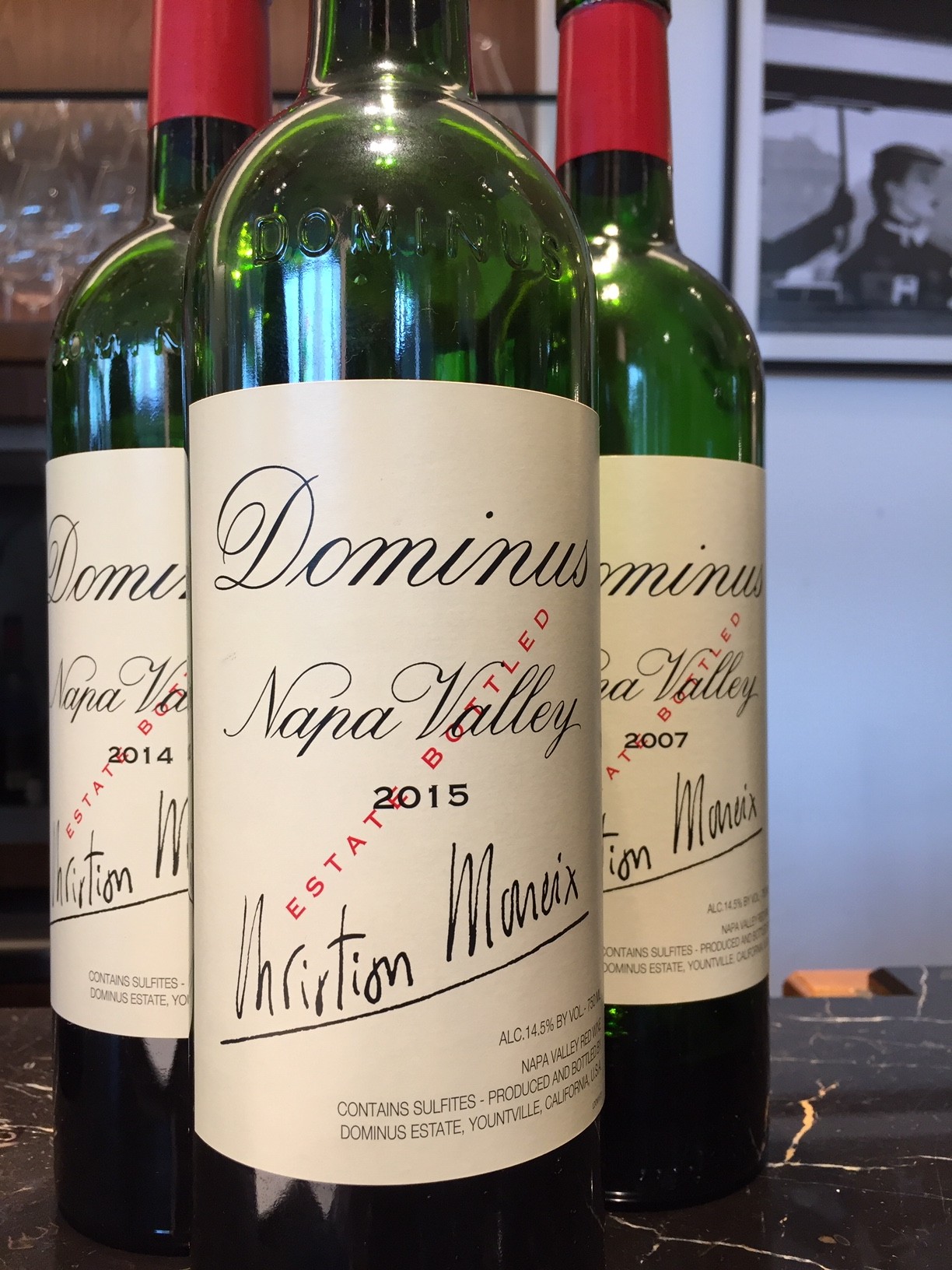 Dominus Estate Dominus 2015 / 2014 / 2007（垂直試飲） : Red Red 