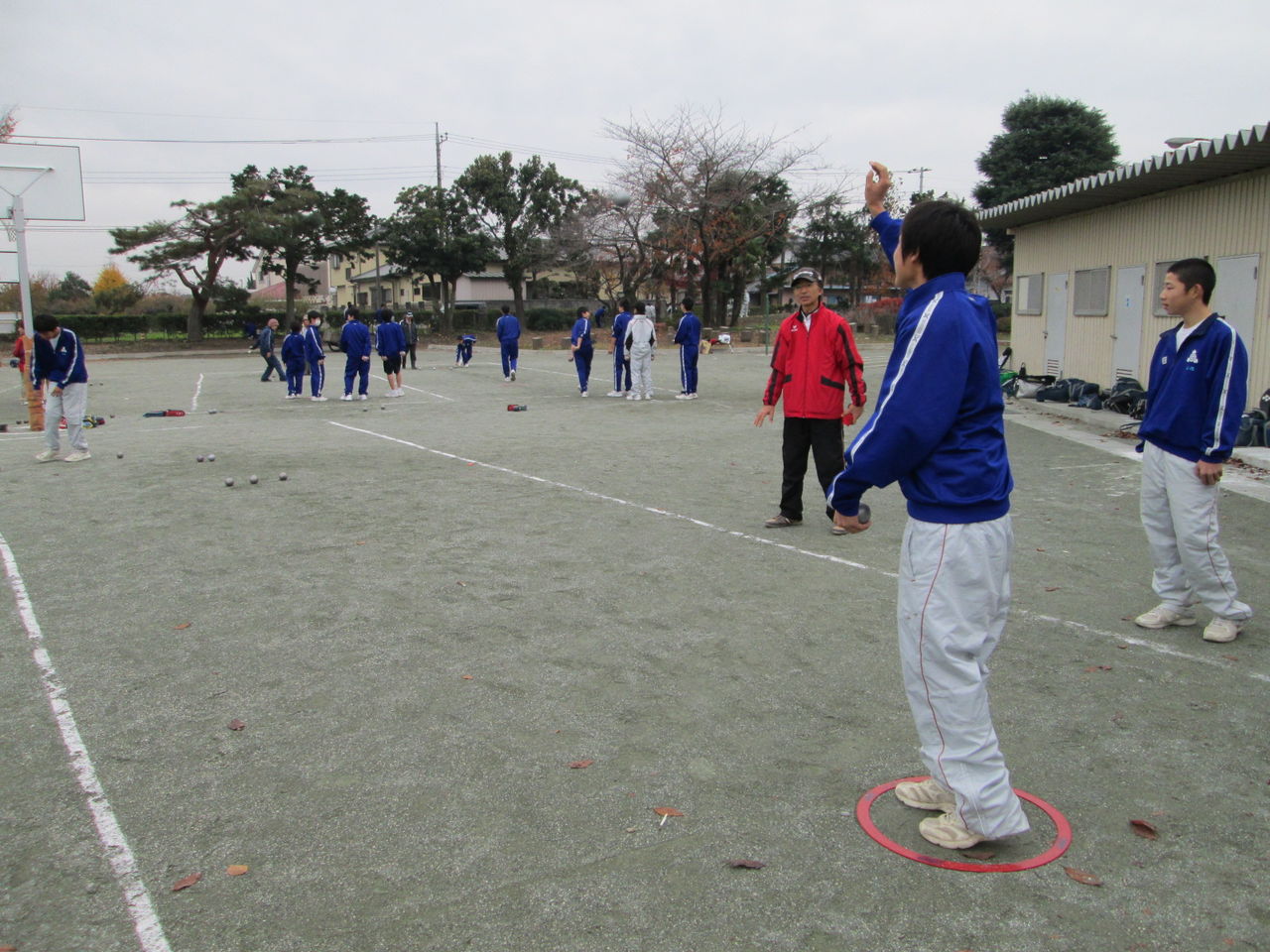 熊谷市立三尻中学校で、ペタンク体験実施 埼玉県ペタンク・ブール連盟