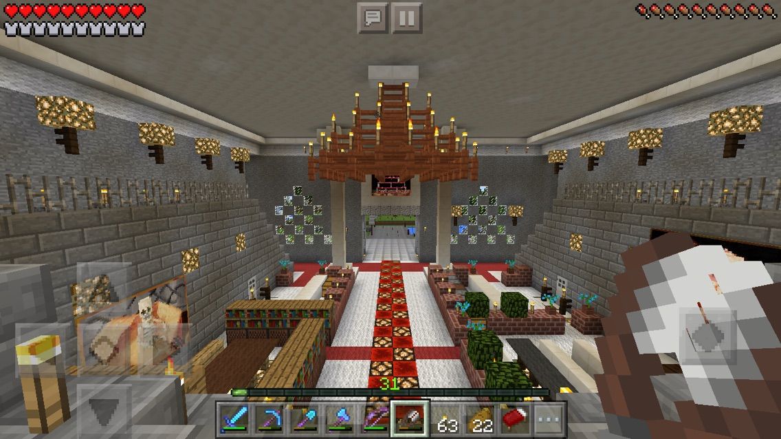 お城の内装を追加してお姫様の部屋を作りました サイタマのマイクラ