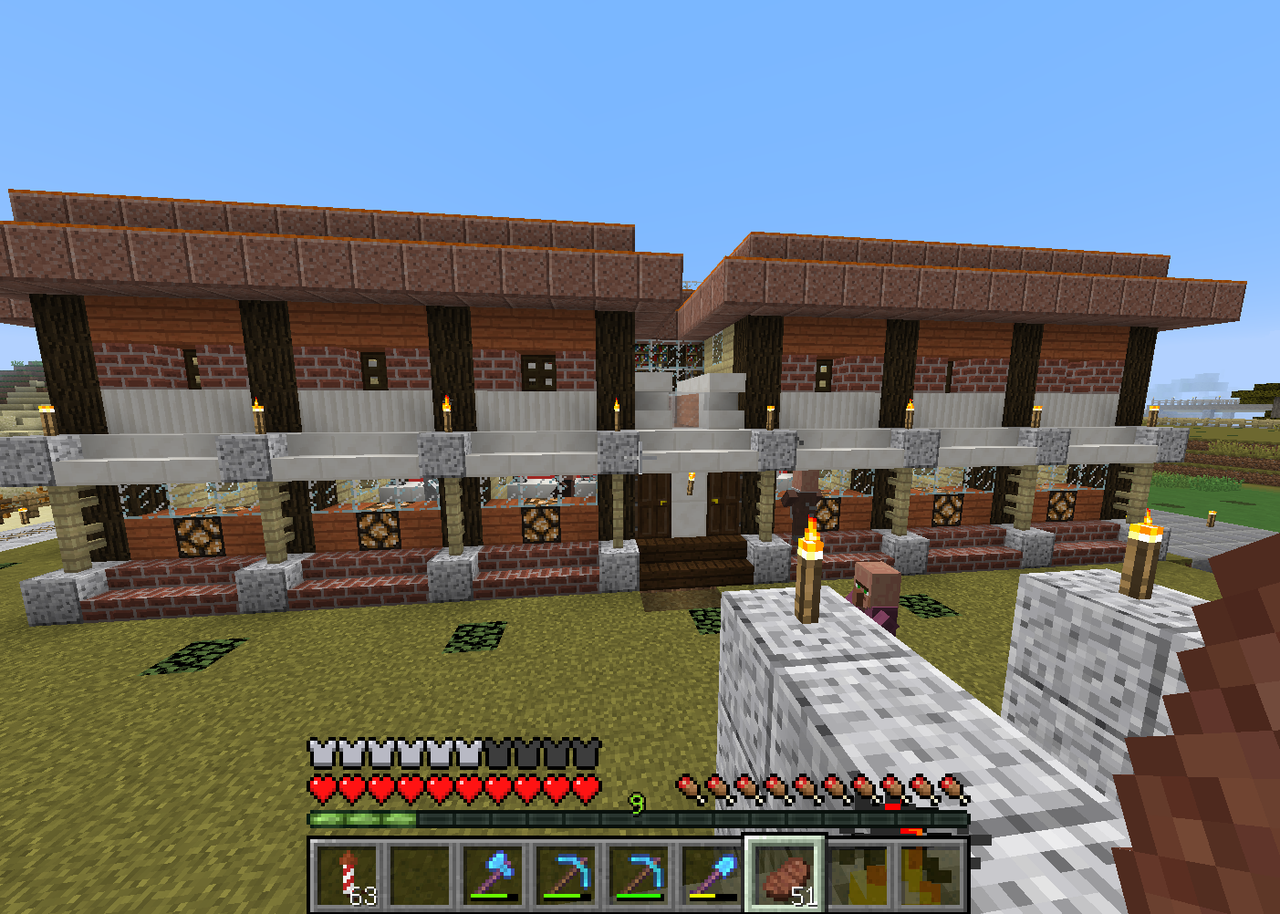Minecraft 優秀な村人のアパートをつくる サイタマキイロの記憶保管庫