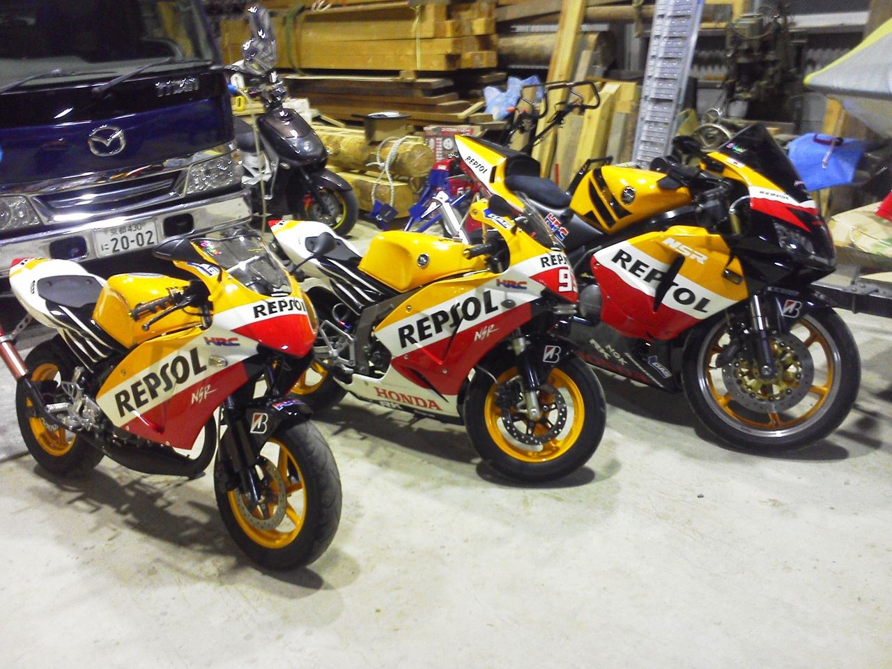 ☆お客様からの投稿画像 NSR250R｢600RR｣＆NSR50「NSFレプリカ