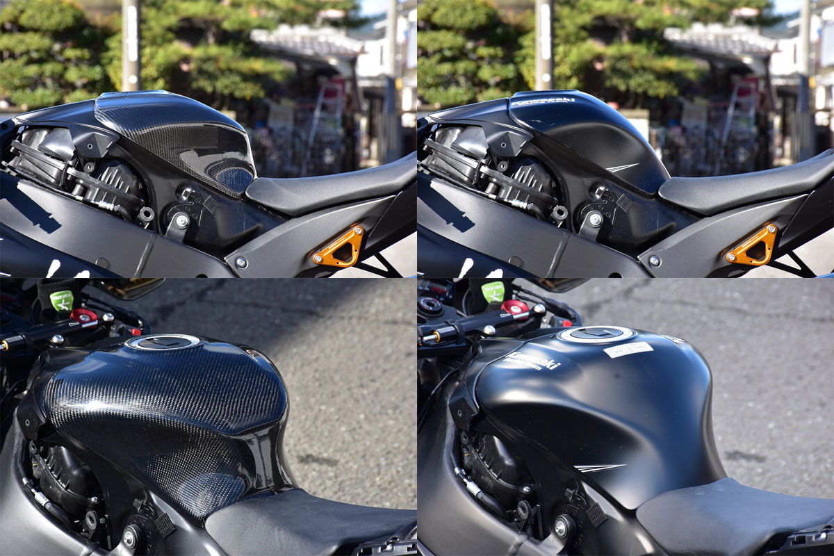 ZX-10R（11年） タンクカバー フルカバード （カーボン綾織） コールドプレス 才谷屋（サイタニヤファクトリー） 通販 