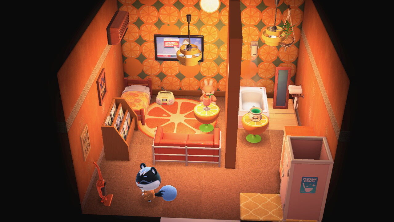 あつ森オレンジとお花 ゲームの時間 あつ森オレンジとお花 ゲームの時間