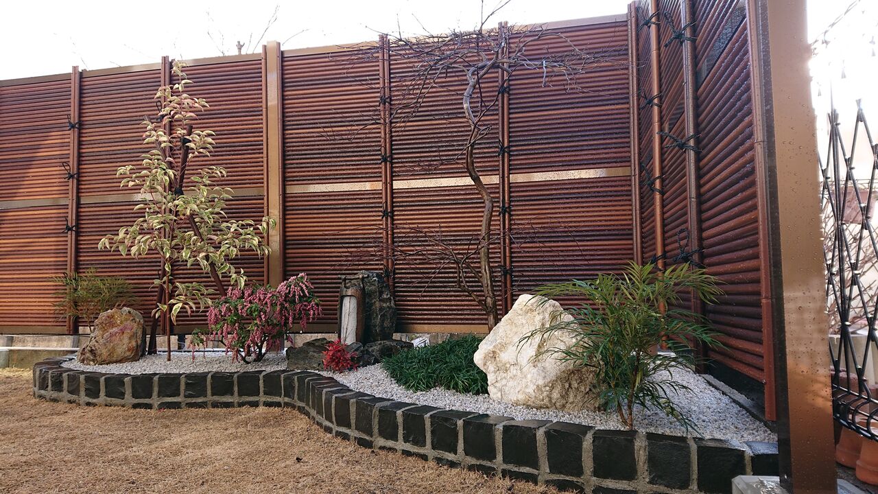 和モダン坪庭完成 四日市i様邸 ネット依頼 三重県四日市市 齋藤造園