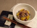 小豆とかぼちゃサラダ