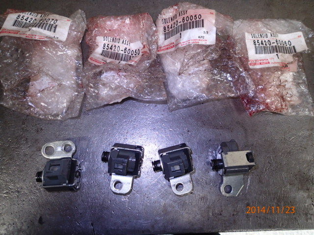 ランクル８０atミッションのソレノイドバルブ交換など ウニモグとランクルに工作機械