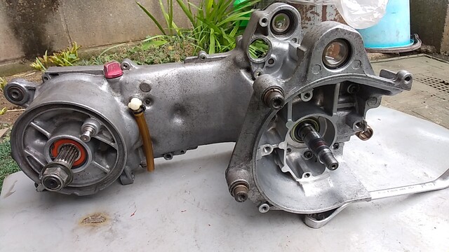 アクシス90 3VR エンジン 腰下 クランク 3WF