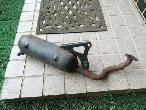 依頼作業 純正マフラー（5BM純正）的なぁ～3RY JOG 3WF JOG90