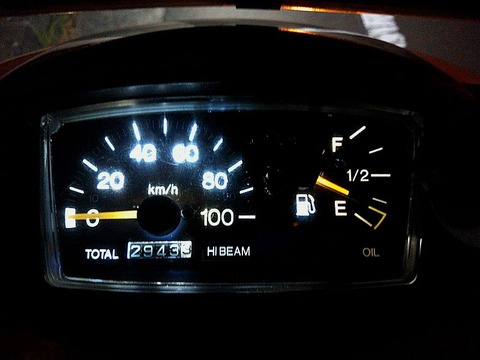 バイク YAMAHA アクシス90メーター