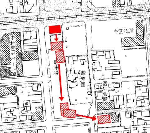 (朝日)名古屋市都市計画基本図(昭和30・33年)1