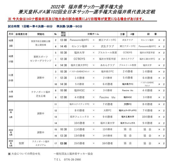 2022年 県選手権大会トーナメント表（天皇杯予選)9.26_1