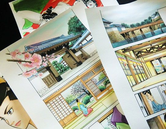 カラー原稿 漫画家 橋本孤蔵blog 孤蔵の仕事 カラー原稿 漫画家 橋本孤蔵blog 孤蔵の仕事