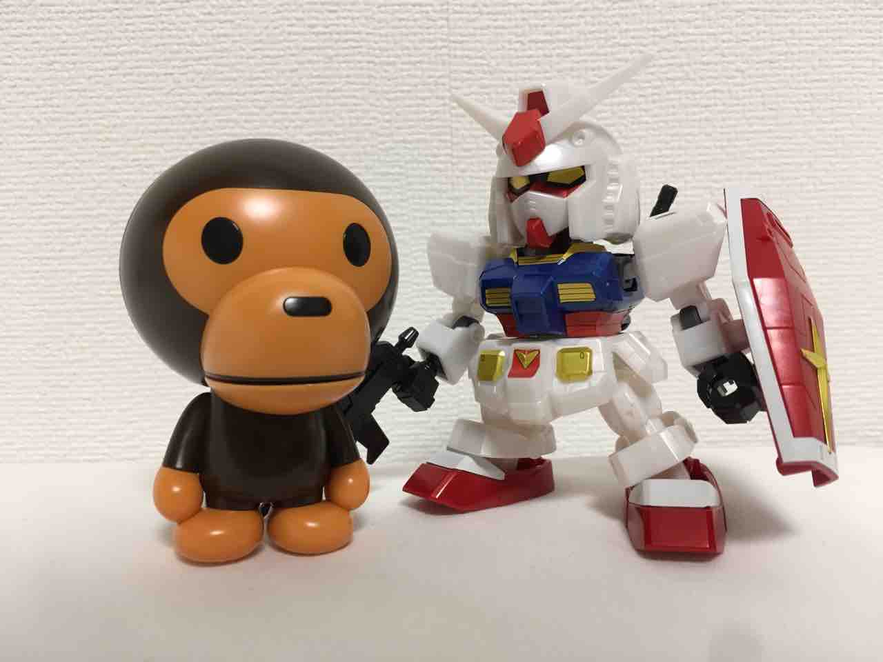 BABY MILO & RX-78-2 GUNDAM [SD EX-STANDARD] : さかなざるのおもちゃ箱